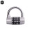Cadenas à combinaison 4 chiffres robuste, résistant aux intempéries, noir 2