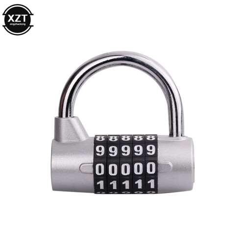 Cadenas à combinaison 4 chiffres robuste, résistant aux intempéries, noir 1
