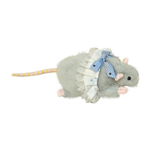 Rato de pelúcia macio para gatos e crianças, 40 cm (15,7 polegadas)