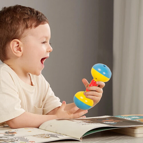 Babyrassel mit Klingelgeräuschen, weich, griffig, 1 Stück