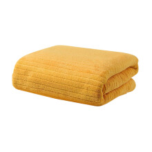 Serviettes absorbantes XL en peluche jaunes 35,5 x 76 cm (paquet de 3)