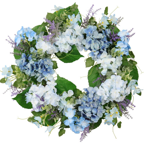 Forårskrans Kunstig Hortensia Eukalyptus 20IN 1