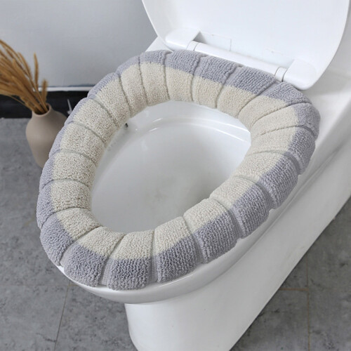 WC-Sitzbezug, weich, dick, warm, wiederverwendbar, khaki, 1 Stück