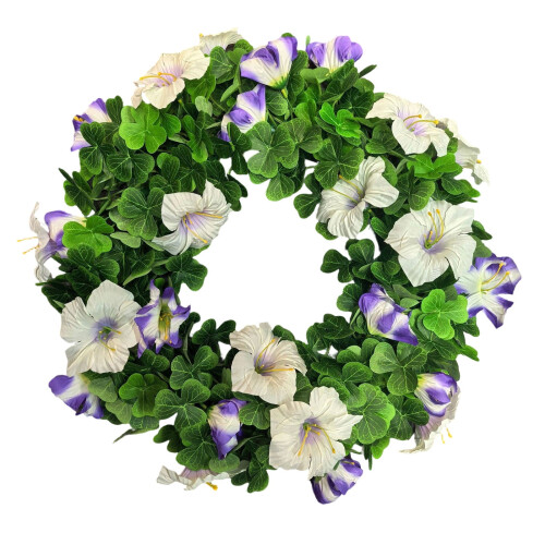 St. Patricks dag krans blomster forår dørdekoration