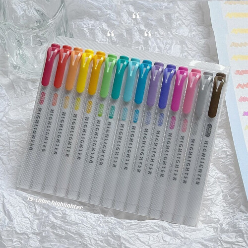 Surligneurs double embout Ciel étoilé (15 pièces)