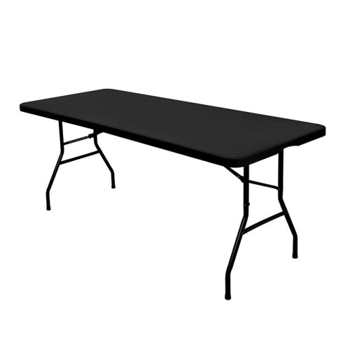 Toalha de mesa retangular de elastano, 1,83 m x 0,76 m, elástica e lavável.