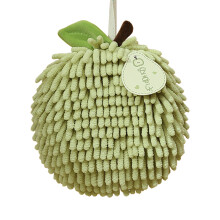 Chenille-Handtuch mit flauschigen Bommeln, weich und saugfähig, 1 Stück