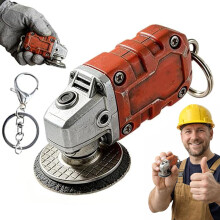 Mini porte-clés meuleuse 2 en 1, outil de lissage et objet de collection