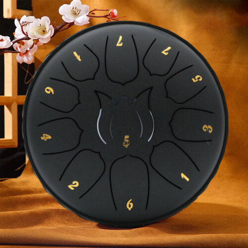 Steel Tongue Drum Black 11 Notes 6 Inches 2