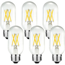 Edison gloeilamp E26 6W 4000K 600lm T14 Verpakking van 6