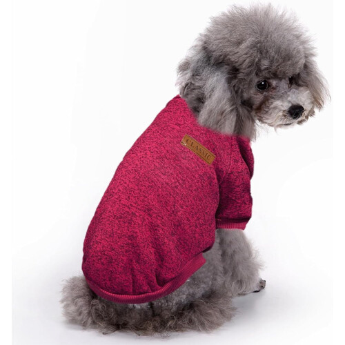 Suéter para cães, macio e quente, ideal para o inverno de cães pequenos e leves.
