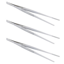 Lebensmittelklemmen aus Edelstahl, silber, 4er-Pack