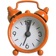 Despertador analógico de metal para decoração de casa 2,4" x 0,7" x