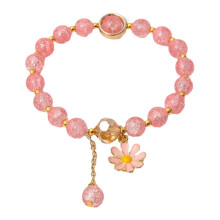 Koreanisches Gänseblümchen-Kristallarmband (1 Stück)
