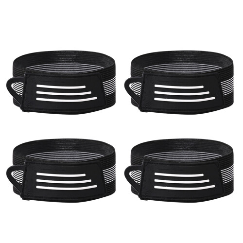 Reflective Ankle Bands for Cycling and Running 4-Pack