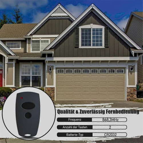 Garage Door Remote Control 868.3 MHz 2 pcs 1