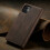Leather case for iPhone 13 Pro Max dark brown 2