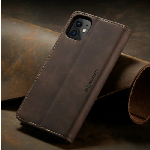 Leather case for iPhone 13 Pro Max dark brown 1
