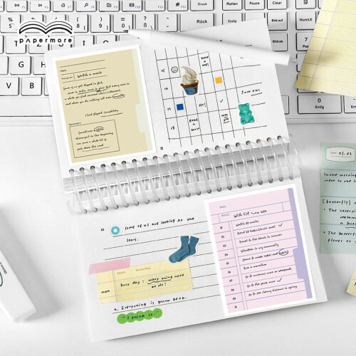 Set di quaderni per ufficio, 3 pezzi, multicolore