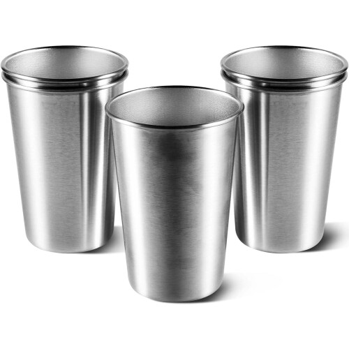 Rustfritt stål Pint-kopper 16oz 5-pakning