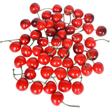 Künstliche Kirschfrucht-Ornamente, 60 Stück
