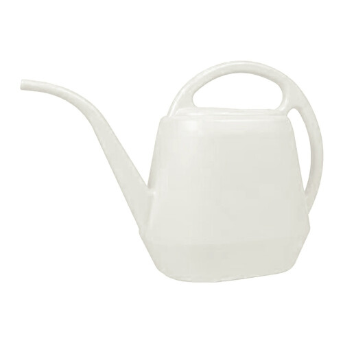 Vit plastvattenkanna för krukväxter 1 gallon