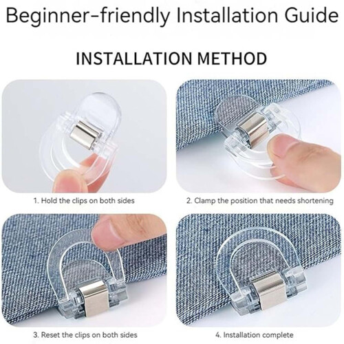 Adjustable Hem Clips for Pants Sleeves 1 Piece 2