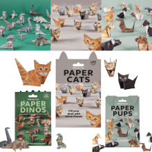 Origami-Set „Papierkatzen“ (50 Blatt)