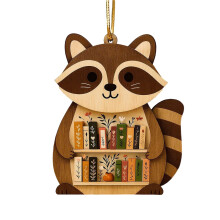 Set di 6 statuette in resina a forma di animali per libreria.