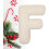 Almofada decorativa com a letra A, almofada de pelúcia branca. 1