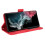 Red multi-slot wallet case for Samsung Galaxy S22 Ultra 4