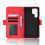Red multi-slot wallet case for Samsung Galaxy S22 Ultra 5