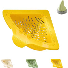 Driehoekig magnetisch afvoerzeefje voor in de hoek (1 stuk)