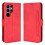 Red multi-slot wallet case for Samsung Galaxy S22 Ultra 7