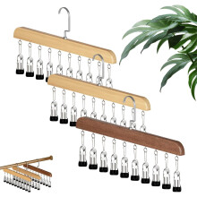 Garderobeoppbevaring med 10 klips og 360 rotasjon