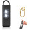 Personal Safety Alarm Rechargeable LED Keychain Black 1