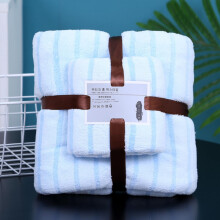 Mikrofaser-Badetuchset, blau, 3-teilig