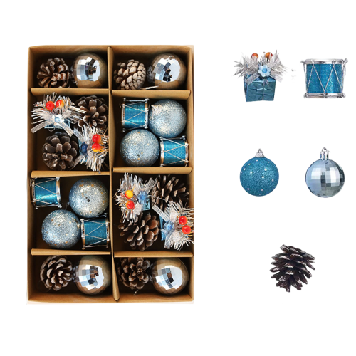 Weihnachtsdeko-Set, handgefertigte Ornamente 2025