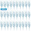 Blue Glitter Christmas Tree Picks 13.4 inch 30 pcs 3