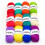 Acrylic yarn spools multicolor 12 pcs 26 m each 2