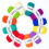 Acrylic yarn spools multicolor 12 pcs 26 m each 6