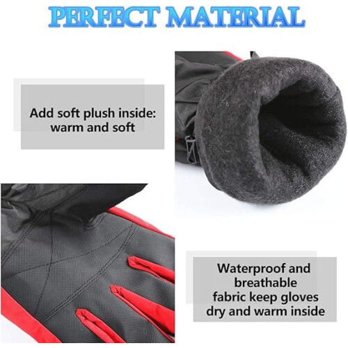 Heated Gloves Battery-Powered Windproof Winter Warm Gloves 2