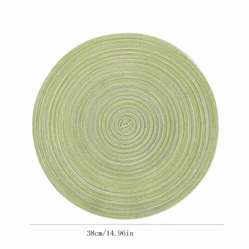 Woven vinyl placemats for dining table set of4