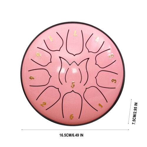 Rain Drum Steel Tongue Drum 11 Notes 6 Inch 2