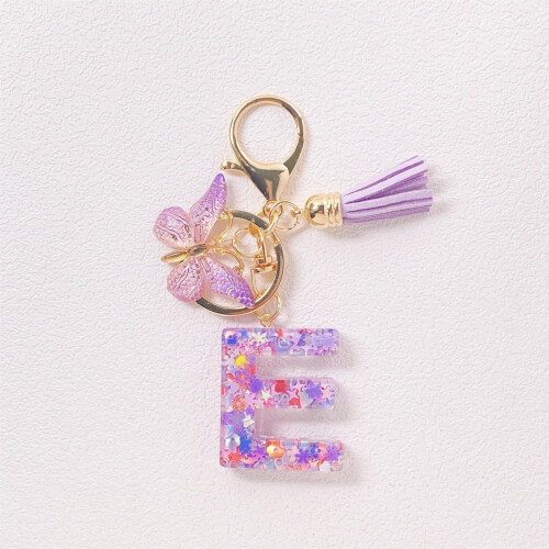 Αξεσουάρ για μπρελόκ με γράμμα από ρητίνη σε σχήμα φούντας 1 τεμάχιο