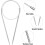 Circular Knitting Needles Metal 80 cm 11 pcs 3