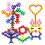 Plum Blossom 3D Snowflake Building Blocks 200 pcs 3