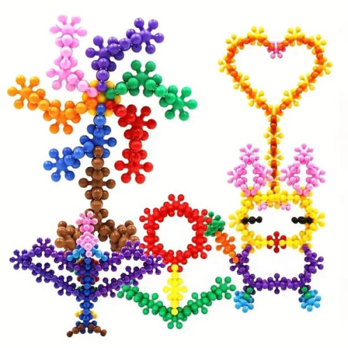 Plum Blossom 3D Snowflake Building Blocks 200 pcs 2