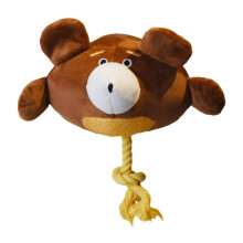 Juguetes de peluche con sonido para perros con forma de animales (paquete de 6)