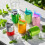 Silicone Can Lids with Straws 4 pcs 6